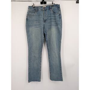 Oliver Logan Light Wash Denim Raw Hem Straight Leg 30